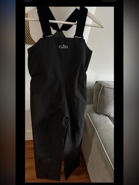 Gill Sailing Trouser JM  Black Waterproof Nylon Pants Bib Fishing